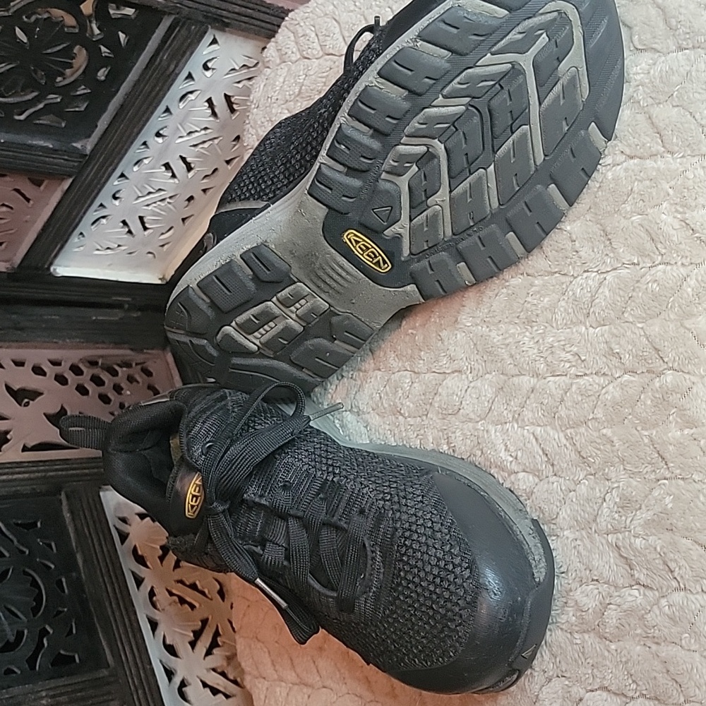 Black/Grey KEEN Sparta ESD Work Shoes Steel Toe Sz 7.5